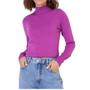 Imagem de Blusa Feminina Seiki Tricot Meia Gola Roxo - 830386