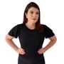 Imagem de Blusa Feminina Soltinha Manga Curta 2 Mangas Godê Babado Malha