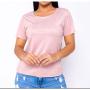 Imagem de Blusa feminina suede manga curta casual moda feminina