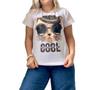 Imagem de Blusa feminina t-shirt gato casual moda feminina