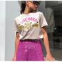 Imagem de Blusa feminina t-shirt live hard manga curta moda fashion