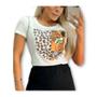 Imagem de Blusa feminina tecido viscolycra T shirt manga curta onça pintada