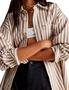Imagem de Blusa Feminina Tiko Miko Listrada Plus Size - 100% Algodão