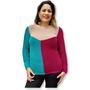 Imagem de Blusa Feminina Tricot Colorido Quentinho