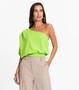 Imagem de Blusa Feminina Um Ombro Só Crepe Light Endless Verde