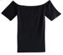 Imagem de Blusa Feminino Ombro A Ombro Canelada 90428 - Malwee