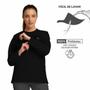Imagem de Blusa Fleece Solid Muvin Feminina para Frio Intenso, com Gola Careca e Proteção Solar UV50