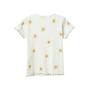 Imagem de Blusa Hering Infantil Menina Em Ribana Estampada Off white