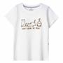 Imagem de Blusa Hering Infantil Menina Manga Curta Com Estampa Branco