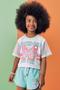 Imagem de Blusa Infantil Boxy Over em Meia Malha e Tela