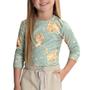 Imagem de Blusa Infantil Feminina Alakazoo Florida ML Verde - 67921