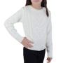 Imagem de Blusa Infantil Feminina Brandili Tricot Off White - 552580