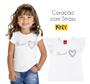 Imagem de Blusa Infantil Feminino Manga Babado em Meia Malha Kyly