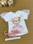 Imagem de Blusa Infantil Kukie Verão Branca Ursinha