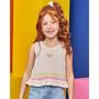 Imagem de Blusa Infantil Menina Boxy em Tricot Melancia Kukiê