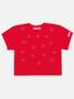 Imagem de Blusa Infantil Menina Com Strass Coração Vermelho Mundo Cinti