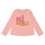 Imagem de Blusa Infantil Menina Manga Longa em Algodão Rosa Malwee