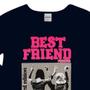 Imagem de Blusa Infantil Rovitex Manga Longa Best Friend Marinho