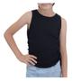 Imagem de Blusa Infanto Juvenil Feminina Malwee Cropped Amarração Preta - 100010