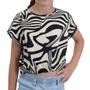 Imagem de Blusa Infanto Juvenil Feminina Malwee Cropped Ampla Preta - 100011