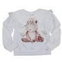 Imagem de Blusa Inverno Infantil Tule Pompom Urso Kiki Xodó