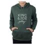 Imagem de Blusa Juvenil Masculina King & Joe Moletom Slim Verde - MO08