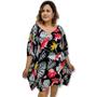 Imagem de Blusa Kaftan Feminina Ampla Indiana Estampado Plus Size