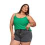 Imagem de Blusa laise plus size alça fina casual feminina tamanho grande casual