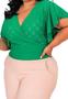 Imagem de Blusa laise plus size transpassada novidade