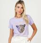 Imagem de Blusa Leopard Tshirt Camiseta Feminina Moda Blogueira