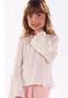 Imagem de Blusa Longa Off White Laços Infantil Kikixodó