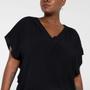 Imagem de Blusa Maelle Plus Size Gola V Feminina