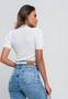 Imagem de Blusa Malha Fria Modal Gola Alta M/C Branco Salvatore Fashion