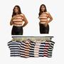 Imagem de Blusa malha listrada muscle novidade roupas femininas