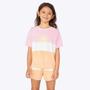 Imagem de Blusa Manga Curta Estampa Colorida Dip Dye Infantil Menina Hering Kids 5Dq11aen