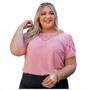 Imagem de Blusa manga curta plus size tamanhos grandes sku:bp11