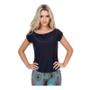 Imagem de Blusa Manga Dryfit Feminina Soltinha Gola Canoa U Atacado