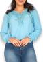 Blusa Manga Longa Plus Size Social Executiva SKU:BMLP19 - R.S MODAS Imagem de Blusa Manga Longa Plus Size Social Executiva SKU:BMLP19