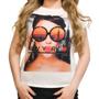 Imagem de Blusa Manga Morcego Curta Crepe Estampa New York