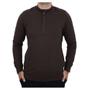 Imagem de Blusa Masculina Highstil Tricot Gola Alta com Ziper Café 722