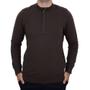 Imagem de Blusa Masculina Highstil Tricot Gola Alta com Ziper Café 722