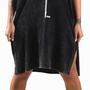 Imagem de Blusa Max Estonada Estampada Longline Com Fendas Moda Rock