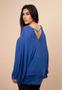 Imagem de Blusa Moicana Malha Morcego Azul