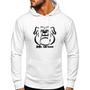 Imagem de Blusa Moletom Canguru Masculina Com Capuz Mr. Snitram Bulldog - Branco