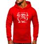 Imagem de Blusa Moletom Canguru Masculina Com Capuz Mr. Snitram Bulldog - Vermelho