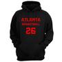 Imagem de Blusa Moletom Capuz Basquete Atlanta Basketball número 26