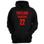 Imagem de Blusa Moletom Capuz Basquete Portland Basketball número 22