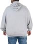 Imagem de Blusa Moletom Com Capuz e Bolso Canguru Plus Size Cinza