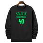 Imagem de Blusa Moletom Gola Basquete Seattle Basketball número 40