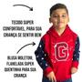 Imagem de Blusa Moletom Infantil Menino Com Forro Na Touca Flanelada